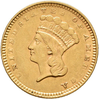 Vereinigte Staaten Von Amerika - Anlagegold: 1 Dollar 1857, Gold 900/1000, 1,65 G, Friedberg 94, Fei - Sonstige & Ohne Zuordnung