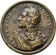 Frankreich: Ludwig XIV. 1643-1715: Bronzegussmedaille O. J. (1675), Modell Von Alberto Hamerani, Auf - Sonstige & Ohne Zuordnung