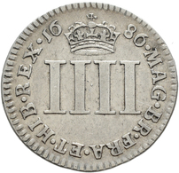 Großbritannien: James II. 1685-1688: Maundy Set 1,2,3,4 Pence 1686, Sehr Schön, Sehr Schön-vorzüglic - Sonstige & Ohne Zuordnung