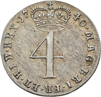 Großbritannien: Georg II. 1727-1760: Maundy Set 1,2,3,4 Pence 1727, Sehr Schön-vorzüglich, Vorzüglic - Andere & Zonder Classificatie