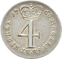 Großbritannien: Georg III. 1760-1820: Maundy Set 1,2,3,.4 Pence 1763, Sehr Schön-vorzüglich, Vorzügl - Sonstige & Ohne Zuordnung