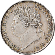 Großbritannien: Georg IV. 1820-1830: Lot 2 Stück; Shilling 1821, Kl. Einhieb Auf Rv Und Kl. Randfehl - Sonstige & Ohne Zuordnung