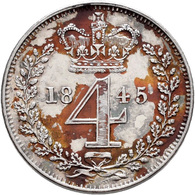 Großbritannien: Victoria 1837-1901: Maundy Set 1,2,3,4 Pence 1845, Sehr Schön-vorzüglich, Vorzüglich - Andere & Zonder Classificatie