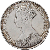 Großbritannien: Victoria 1837-1901: Gothic Crown 1847, ANNO UNDECIMO, 28,27 G, Davenport 106, Gerein - Other & Unclassified