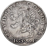 Italien: Venedig, Marino Grimani 1595-1605: Osella 1595 Anno I, 10,1 G, Henkelspur (mount Mark), Seh - 1861-1878 : Victor Emmanuel II