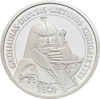 Litauen: 50 Litu 1996, König Gediminas. KM# 103. In Kapsel, Ohne Etui/Zertifikat, Polierte Platte. - Lituanie