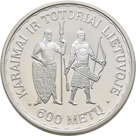 Litauen: 50 Litu 1997, 600 Jahre Besiedlung Durch Die Karaimai Und Tartaren. KM# 105. In Kapsel, Ohn - Litauen