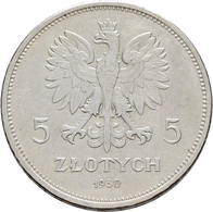 Polen: Republik 1919-1939: Lot 2 Stück; 5 Zlotych 1928 Und 5 Zlotych 1930, Sehr Schön, Sehr Schön-vo - Polen