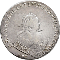 Russland: Elisabeth 1741-1762: Rubel 1743, Davenport 1677, 25,67 G, Schön-sehr Schön. - Russland