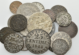 Schweiz: Genf: Lot 19 Stück; 21 Sols 1714, 15 Sols 1794, 6 Sols 1791, 3 Sols 1766 (3x), 3 Sols 1791, - Other & Unclassified