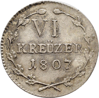 Schweiz: St. Gallen: 6 Kreuzer 1807, HMZ 2-915a, 2,26 G, Auflage: 4.510 Exemplare, Sehr Schön. - Autres & Non Classés