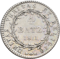 Schweiz: Uri: 4 Batzen 1811, HMZ 2- 992a, 3,49 G, Auflage: 3.510 Exemplare, Sehr Schön. - Autres & Non Classés