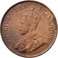 Zypern: Cyprus British Colony, George V. 1910-1936: 1 Piastre 1931, KM# 18, Kleine Auflage, Nur 45.0 - Zypern