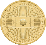 Deutschland - Anlagegold: 100 Euro 2005 Fußball WM 2006 In Deutschland (F - Stuttgart), In Originalk - Germany