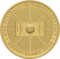 Deutschland - Anlagegold: 100 Euro 2005 Fußball WM 2006 In Deutschland (F - Stuttgart), In Originalk - Duitsland