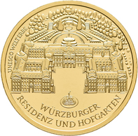Deutschland - Anlagegold: 100 Euro 2010 Würzburger Residenz (F - Stuttgart), In Originalkapsel Und E - Duitsland