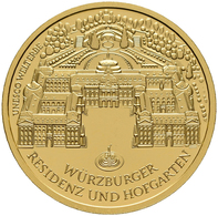 Deutschland - Anlagegold: 100 Euro 2010 Würzburger Residenz (F - Stuttgart), In Originalkapsel Und E - Deutschland