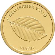 Deutschland - Anlagegold: 4 X 20 Euro 2011 Buche (D,F,F,F), Serie Deutscher Wald. In Original Kapsel - Deutschland