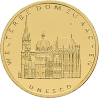 Deutschland - Anlagegold: 4 X 100 Euro 2012 Dom Zu Aachen (A,A,J,J), In Originalkapsel Und Etui, Mit - Deutschland