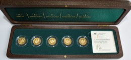 Deutschland - Anlagegold: 5 X 20 Euro 2014 Kastanie (A,D,F,G,J), Serie Deutscher Wald. Jaeger 589. J - Deutschland