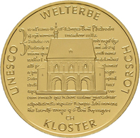 Deutschland - Anlagegold: 100 Euro 2014 Kloster Lorsch (F - Stuttgart), In Originalkapsel Und Etui, - Germany