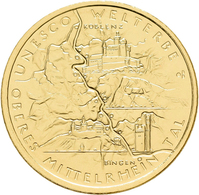 Deutschland - Anlagegold: 100 Euro 2015 Oberes Mittelrheintal D - München. In Originalkapsel Und Etu - Duitsland