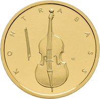 Deutschland - Anlagegold: 4 X 50 Euro 2018 Musikinstrumente: Kontrabass (A,D,F,J), In Originalkapsel - Deutschland