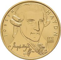 Österreich - Anlagegold: 50 Euro 2004 Grosse Komponisten - Joseph Haydn. KM# 3110, Fb 941. In Kapsel - Oesterreich