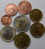 Vatikan: Johannes Paul II. 1978-2005: Loser Satz 8 Münzen Von 1 Cent Bis 2 Euro 2002. Münzen Teils A - Vaticaanstad