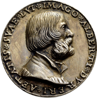 Altdeutschland Und RDR Bis 1800: Nürnberg: Silbermedaille 1528 Von Matthes Gebel, Auf Den Tod Von Al - Autres & Non Classés