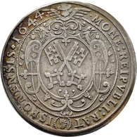 Altdeutschland Und RDR Bis 1800: Regensburg: Reichstaler 1644, Mit Titel Ferdinand III., 25,78 G, Be - Andere & Zonder Classificatie