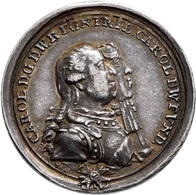 Altdeutschland Und RDR Bis 1800: Württemberg, Karl Eugen 1741-1793: Silbermedaille 1786, Unsigniert - Autres & Non Classés