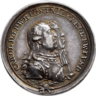 Altdeutschland Und RDR Bis 1800: Württemberg, Karl Eugen 1741-1793: Silbermedaille 1786, Unsigniert - Other & Unclassified