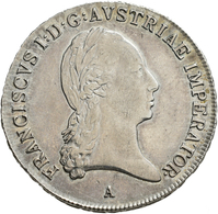 Haus Habsburg: Franz I. 1806-1835: 1/2 Taler 1815 A, Herinek 400, Jaeger/Jaeckel 174, Frühwald 214. - Sonstige – Europa