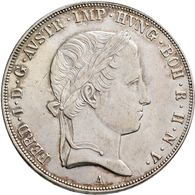 Haus Habsburg: Ferdinand I. 1835-1848: Taler 1848 A, Herinek 145, Jaeger 246. 28,00 G. Kl. Kratzer, - Andere - Europa