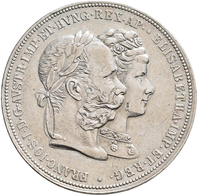 Haus Habsburg: Franz Joseph I. 1848-1916: Doppelgulden 1879 Silberhochzeit. Herinek 824, Jaeger 369, - Sonstige – Europa