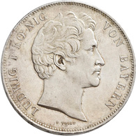 Bayern: Ludwig I. 1825-1848: Geschichtsdoppeltaler 1845, AKS 108, Jaeger 76, Winz. Randfehler, Klein - Sonstige & Ohne Zuordnung