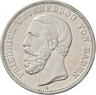 Baden: Friedrich I. 1852-1907: 5 Mark 1898 G, Jaeger 29, Kratzer, Sehr Schön - Vorzüglich. - Taler & Doppeltaler