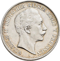 Preußen: Wilhelm II. 1888-1918: 2 Mark 1901 A, Jaeger 102, Kleine Kratzer, Fast Vorzüglich. - Taler Et Doppeltaler