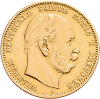 Preußen: Wilhelm I. 1861-1888: 10 Mark 1879 A, Jaeger 245, 3,92 G, Gold 900/1000, Sehr Schön-vorzügl - Pièces De Monnaie D'or