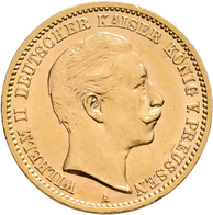 Preußen: Wilhelm II. 1888-1918: 10 Mark 1912 A, Jaeger 251, 3,98 G, Gold 900/1000, Winz. Kratzer, Fa - Goldmünzen