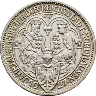 Weimarer Republik: 3 Reichsmark 1927 A, Nordhausen, Jaeger 327, Sehr Schön - Vorzüglich. - Autres & Non Classés