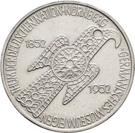 Bundesrepublik Deutschland 1948-2001: 5 DM 1952 D, Germanisches Museum, Jaeger 388, Kratzer, Sehr Sc - Sonstige & Ohne Zuordnung