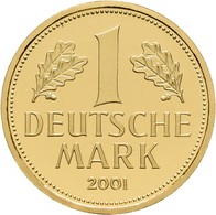 Bundesrepublik Deutschland 1948-2001 - Goldmünzen: Goldmark 2001 D (München), Jaeger 481, In Origina - Autres & Non Classés