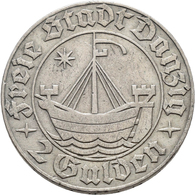 Kolonien Und Nebengebiete: DANZIG: 2 Gulden 1932. Jaeger D 16. 9,83 G. Sehr Schön. - Sonstige & Ohne Zuordnung