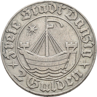 Kolonien Und Nebengebiete: DANZIG: 2 Gulden 1932. Jaeger D 16. 9,83 G. Sehr Schön. - Other & Unclassified