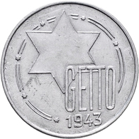 Kolonien Und Nebengebiete: Ghetto Litzmannstadt / Lodz: Quittung über 5 Mark 1943, 1,12 G (Magnesium - Sonstige & Ohne Zuordnung