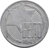 Kolonien Und Nebengebiete: Ghetto Litzmannstadt / Lodz: Quittung über 20 Mark 1943, 6,85 G (Aluminiu - Sonstige & Ohne Zuordnung