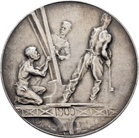 Medaillen Alle Welt: Frankreich: Versilberte Bronzemedaille Auf Die Weltausstellung 1900 In Paris Vo - Zonder Classificatie