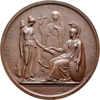 Medaillen Alle Welt: Großbritannien: Bronzemedaille 1828, Von S. Clint, Auf Die Aufhebung Des Sakram - Zonder Classificatie